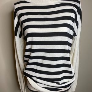 Talbots Spring Collection Striped Front Sweater